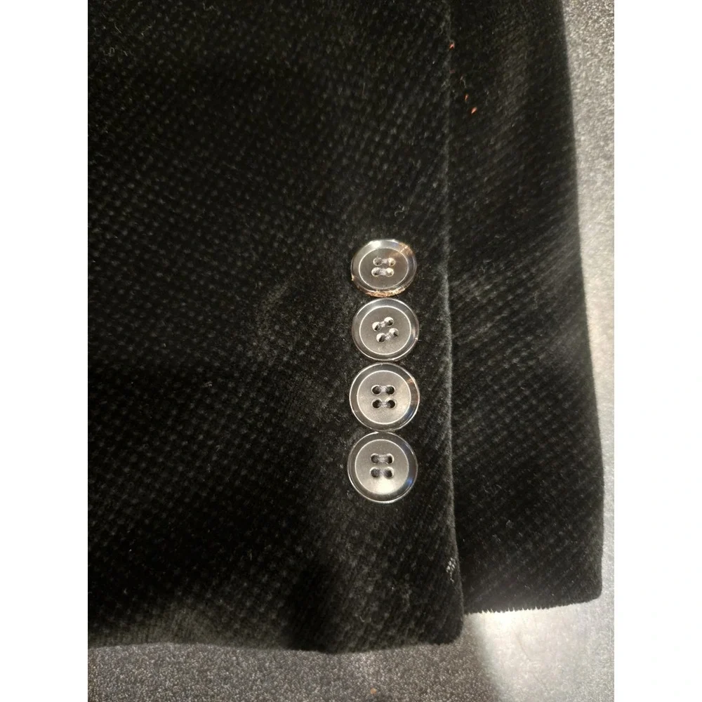 Hugo Boss Velvet Blazer 44R Black Rossellini USA Dinner Jacket Mens Formal